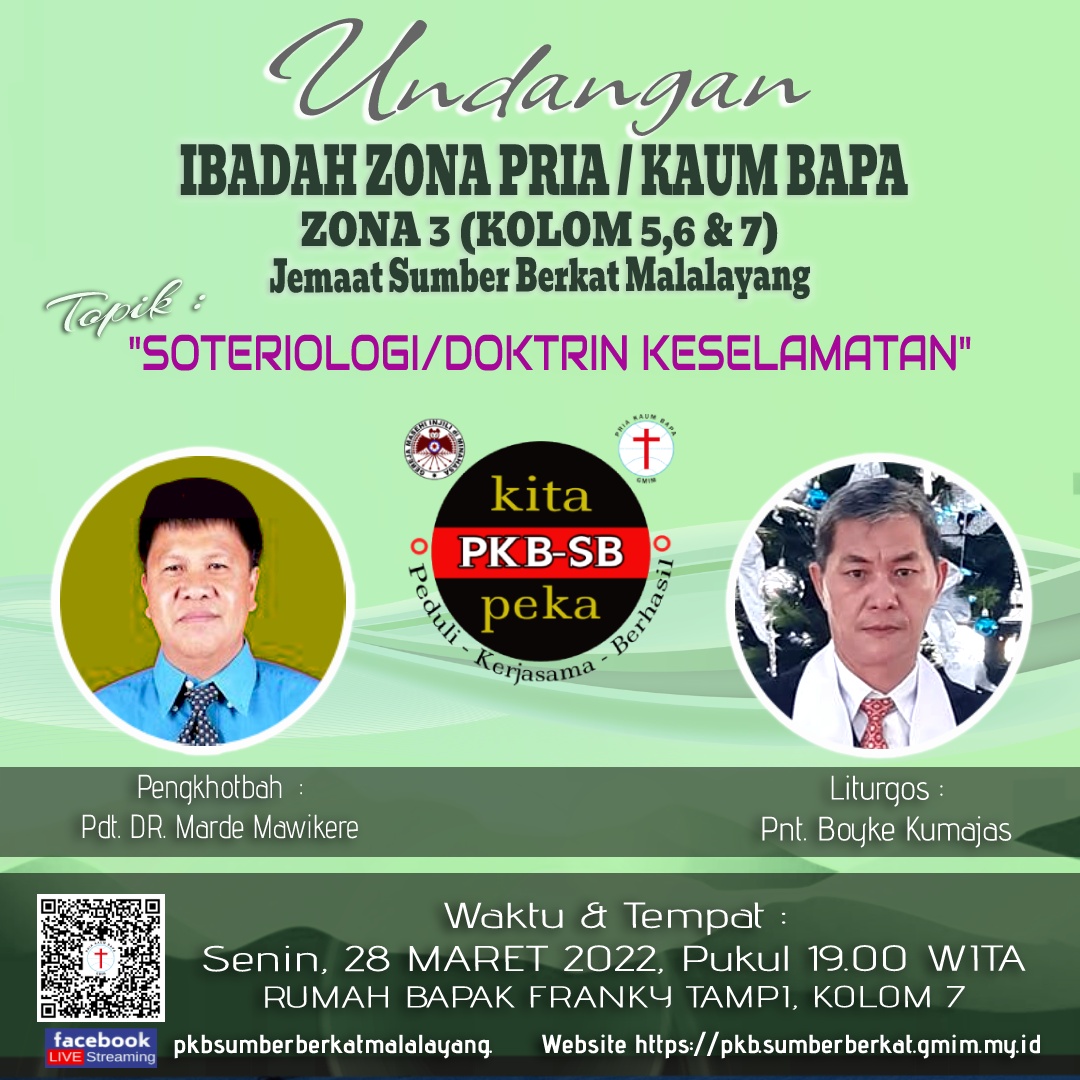 Undangan Ibadah P/KB SB Zona 3 (Kolom 5,6&7)