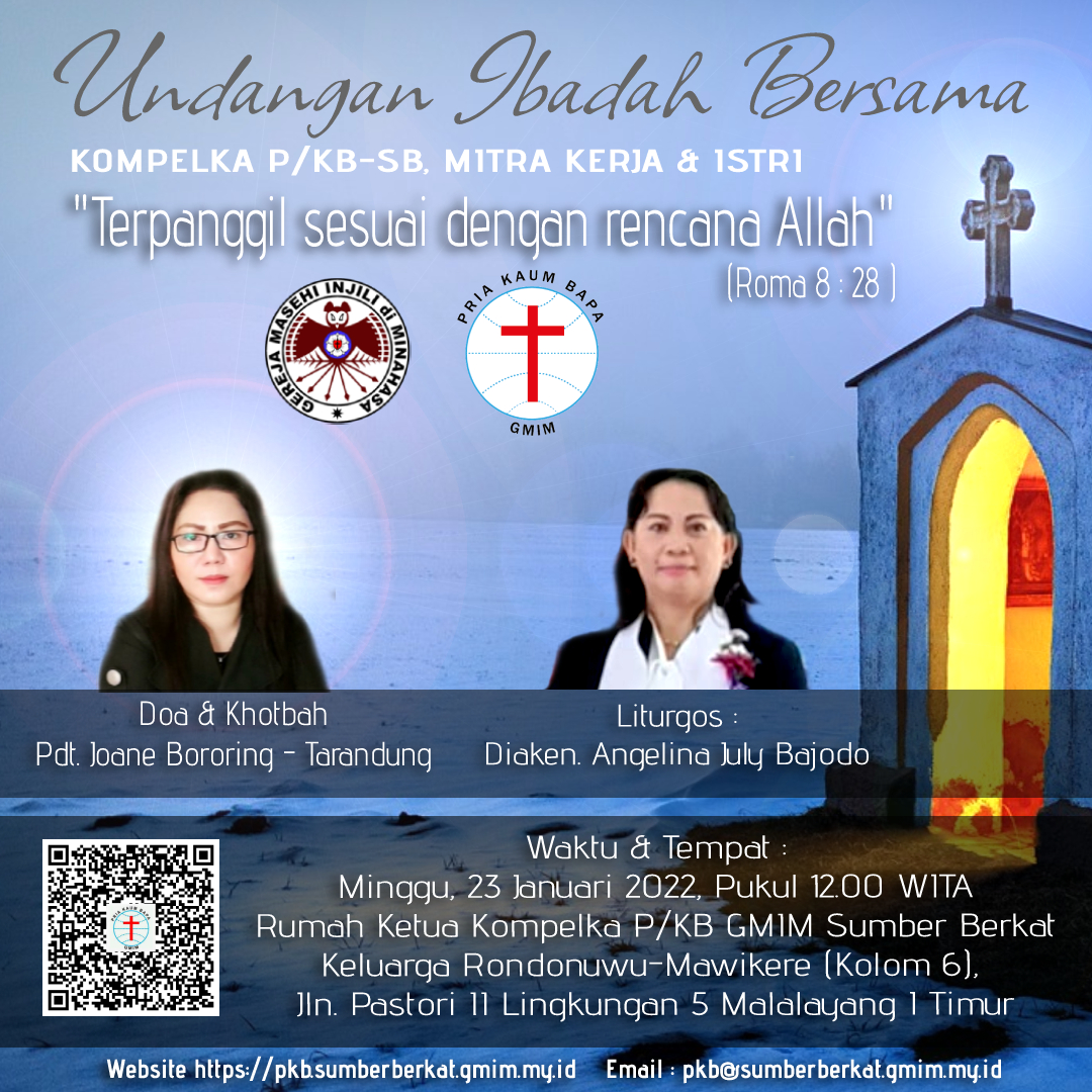 Undangan Ibadah Bersama Kompelka P/KB-SB, Mitra Kerja & Isteri